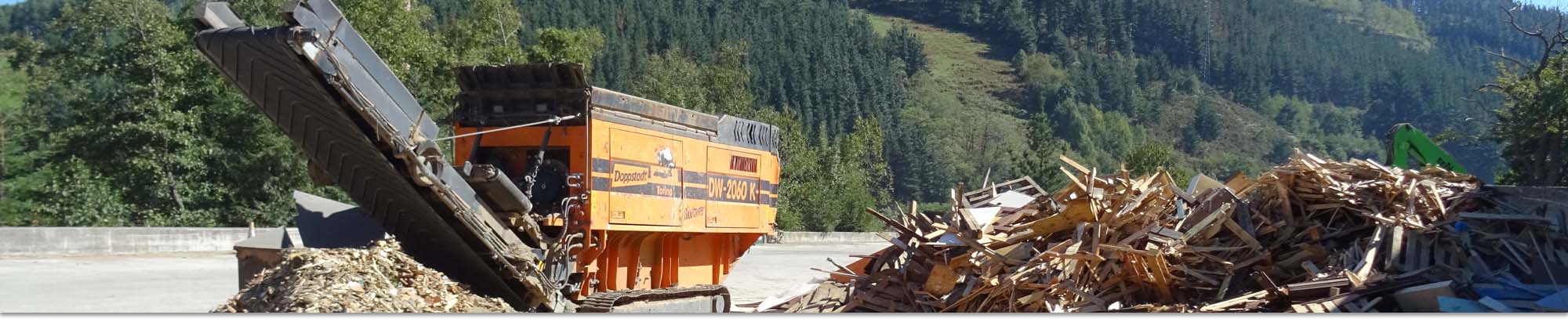 Urkiondo Ekolur - Planta de recuperación de madera y residuos inertes en Andoain, Urnieta y Legazpi - Gestión de residuos - Gipuzkoa